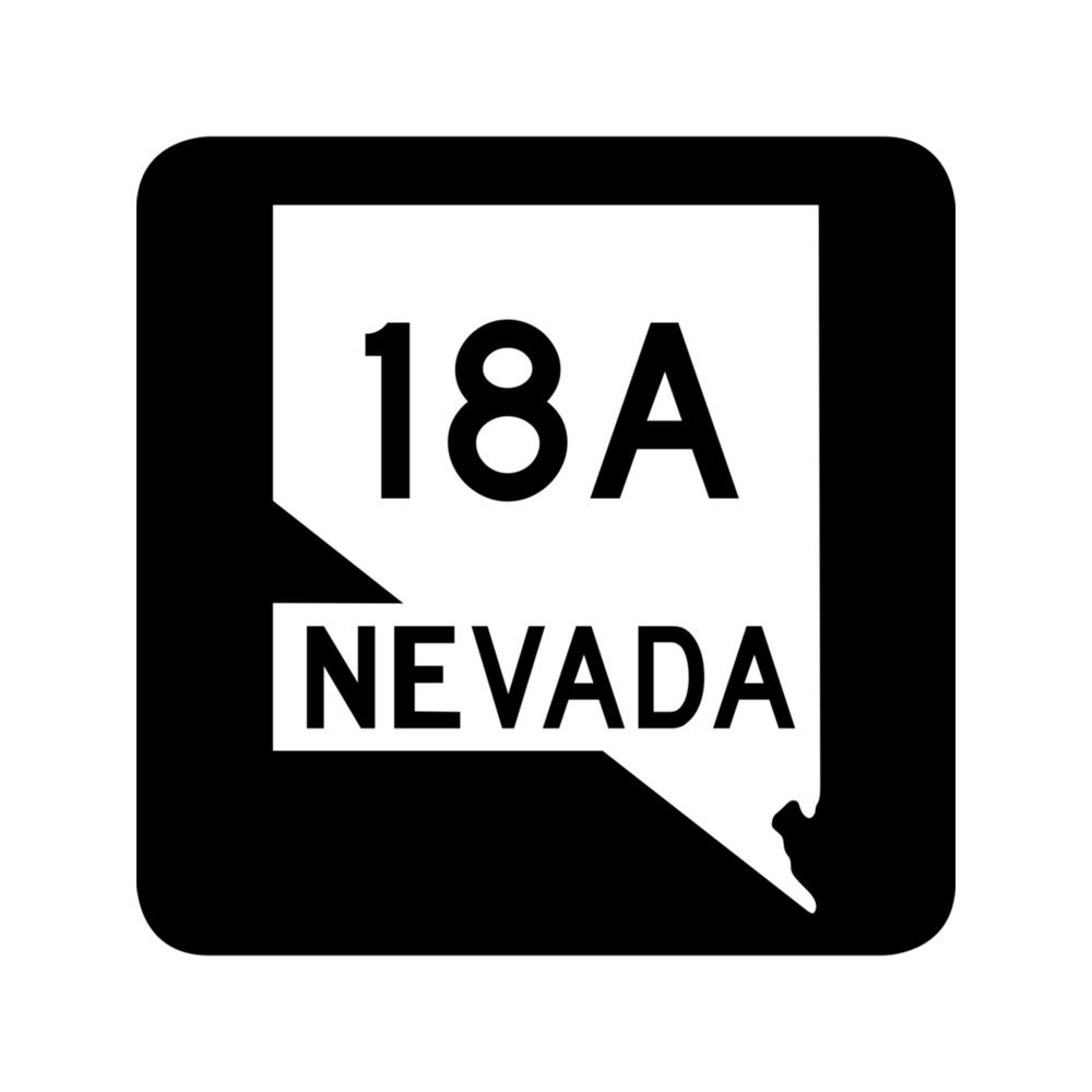 Nevada State Route SR 18A United States Highway Shield Sign .png