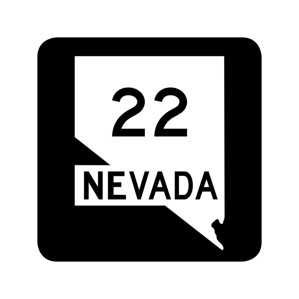Nevada State Route SR 22 United States Highway Shield Sign .png