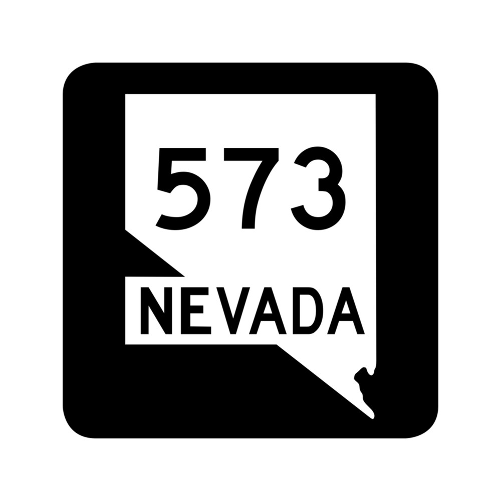 Nevada State Route SR 573 United States Highway Shield Sign .png