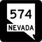 Nevada State Route SR 574 United States Highway Shield Sign .png