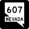 Nevada State Route SR 607 United States Highway Shield Sign .png
