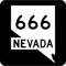Nevada State Route SR 666 United States Highway Shield Sign .png