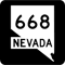 Nevada State Route SR 668 United States Highway Shield Sign .png