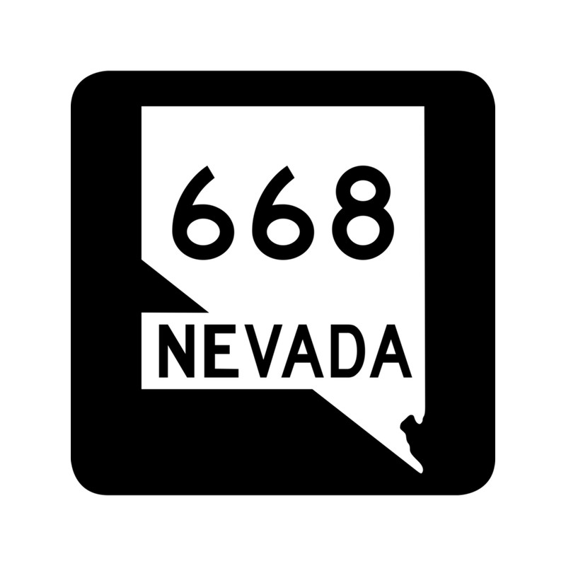 Nevada State Route SR 668 United States Highway Shield Sign .png