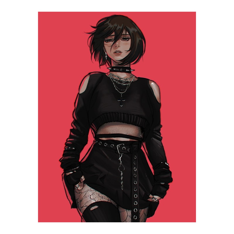 GOTH MIKASA Photographic Print.png
