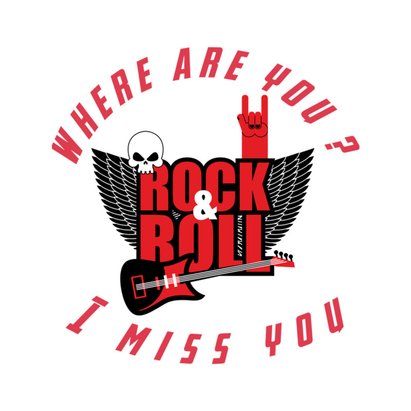 Rock and roll Where are you Rock B-182 Redbubble .png