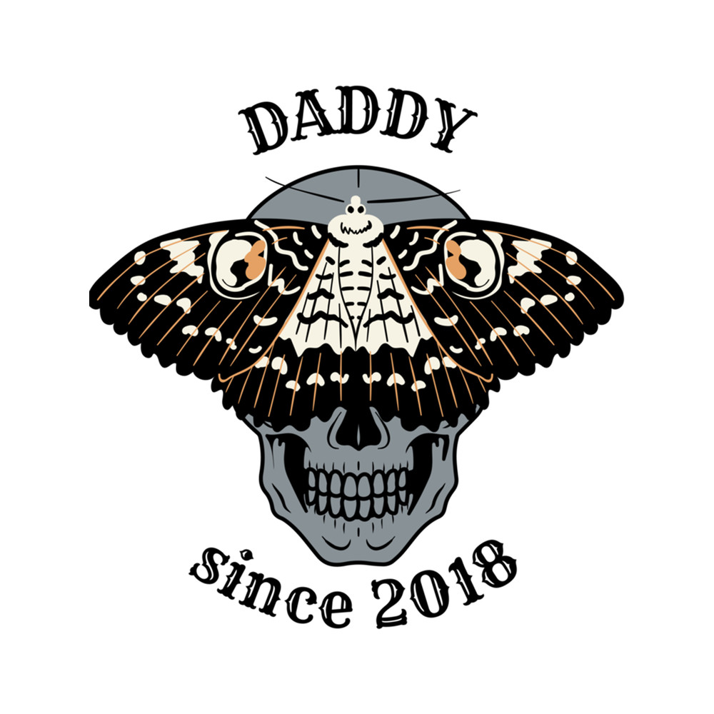 DADDY 2018 khaki skull-butterfly .png