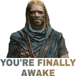 hey, you you're finally awake