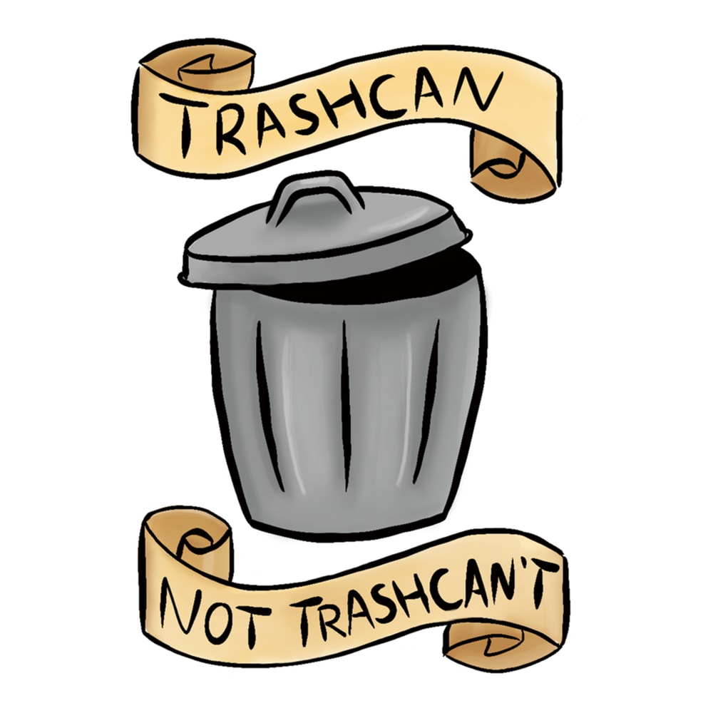 Trash can, not trash can&amp't, funny inspirational quote.png