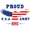 Be Proud To Be In The Us Army Military - proud usa army bro Long .png