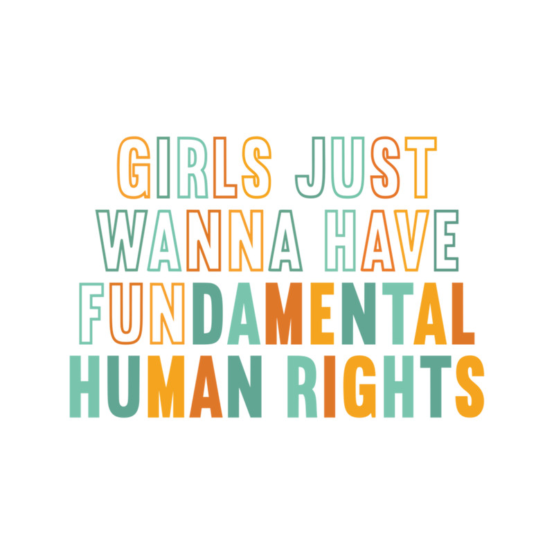 Girls Just Wanna Have Fundamental Human Rights Feminist .png