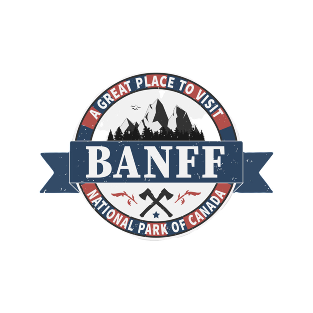Banff - National Park - vintage, retro .png