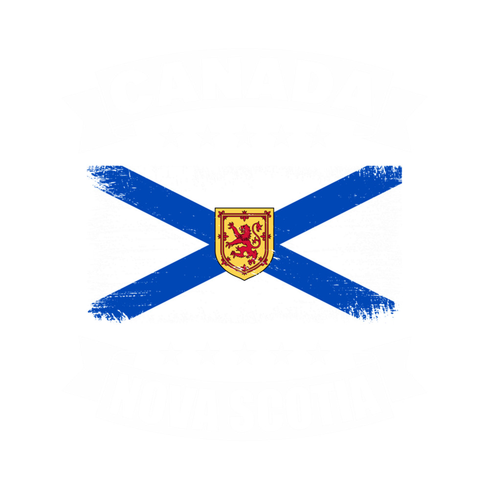 Canada Nova Scotia Flag - Vintage .png