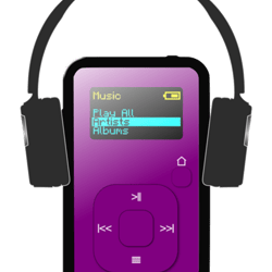 music on the mp3 player