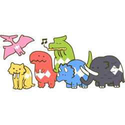 cute chibi mighty morphin dinozords dino megazords power rangers