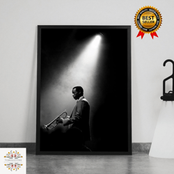 miles davis canvas, jazz wall art, rolled canvas print, canvas wall print, musical canvas