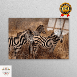 mural art, glass art, tempered glass, safari landscape glass wall art, animal wall decor, three zebra glass art,