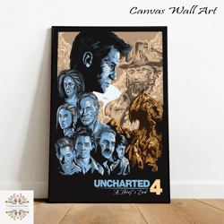 uncharted game poster, canvas wall art, rolled canvas print, canvas wall print, game poster-3.jpg