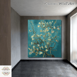 van gogh almond blossoms print iconic classic fine art painting,van gogh print vintage botanical wall art,van gogh, gift