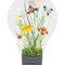 Light Bulb With Yellow Flowers .png