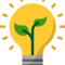 Light bulb with yellow flowers .png