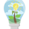 Light bulb with yellow flowers .png