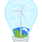 Light bulb with yellow flowers magnet .png