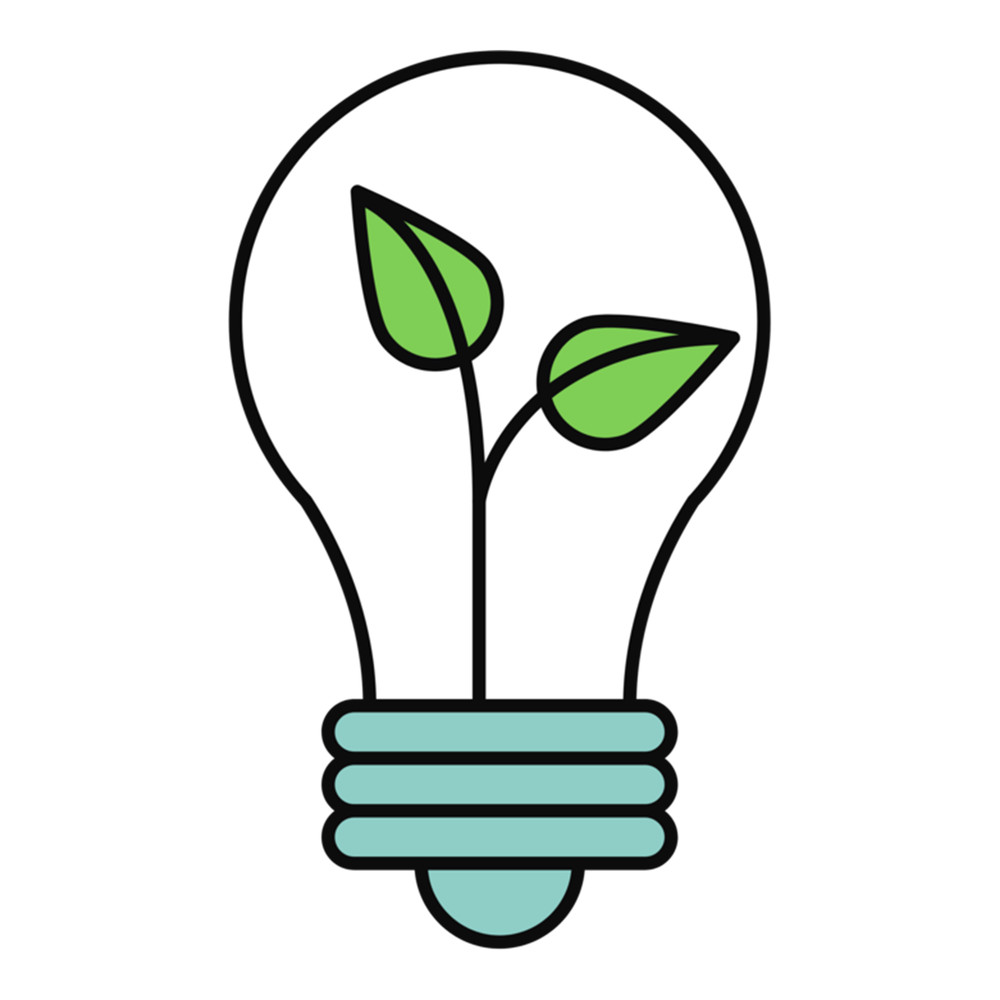 Light bulb with yellow flowers magnet .png