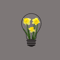 Light Bulb with Yellow Flowers Sleeveless Top .png