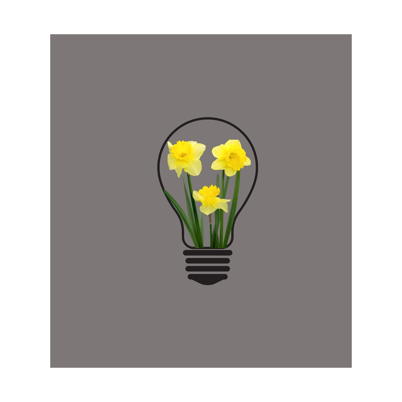 Light Bulb with Yellow Flowers Sleeveless Top .png
