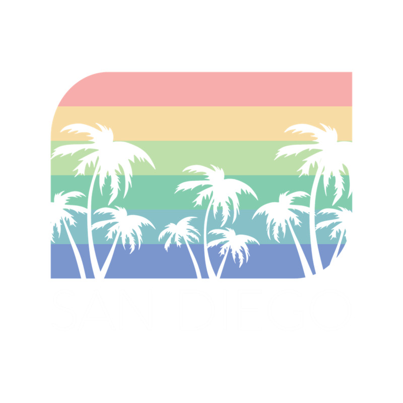 San Diego California Retro Vintage La Jolla Beach Surf Summer   .png