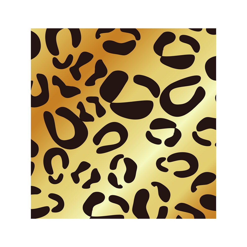 Brown And Gold Cheetah Print Pattern Chiffon Top.png