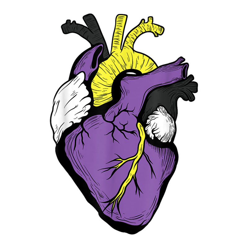 Non Binary Anatomy Heart LGBTQ Month Gay Rights Pride Week .png