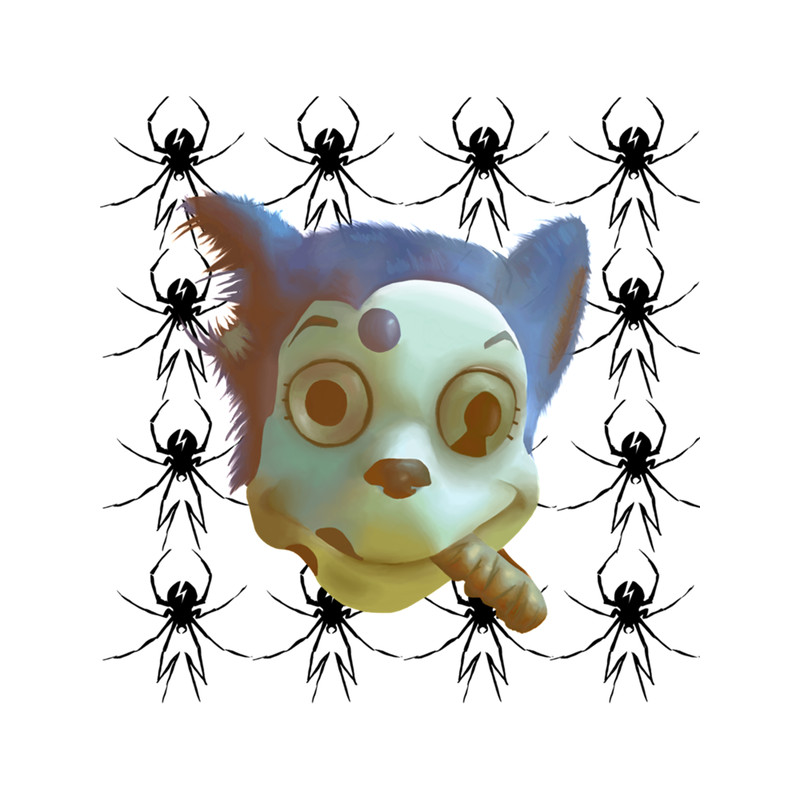 Mousekat - Black DD spider background .png