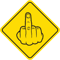 Caution Sign Middle Finger Mood Fck Off .png