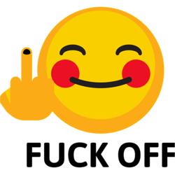 fuck off emoji but looks nice