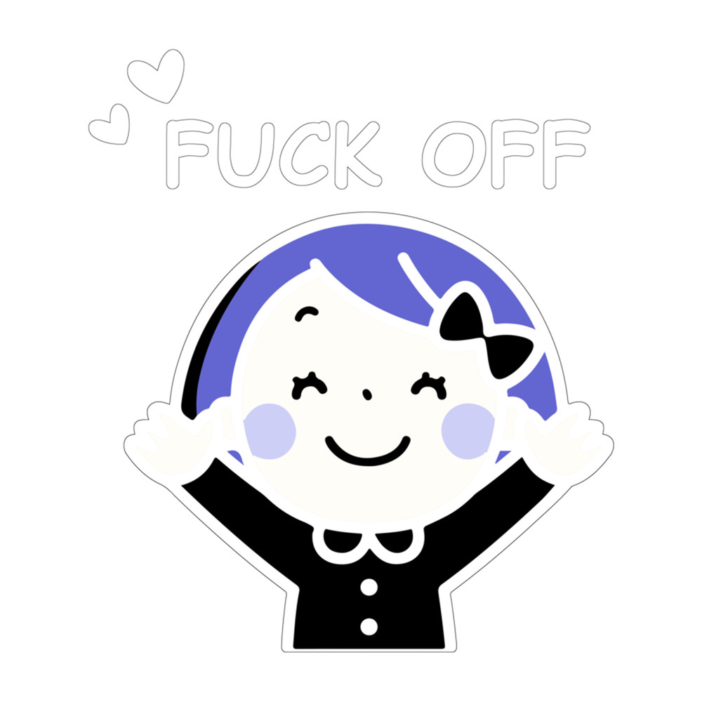 Fuck Off Funny Goth girl .png