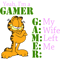 Funny Cat Garfield Comic Yeah I'm a Gamer .png
