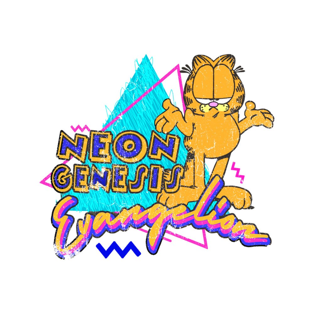 Garfield-Neon Genesis Evangelion Vintage  .png