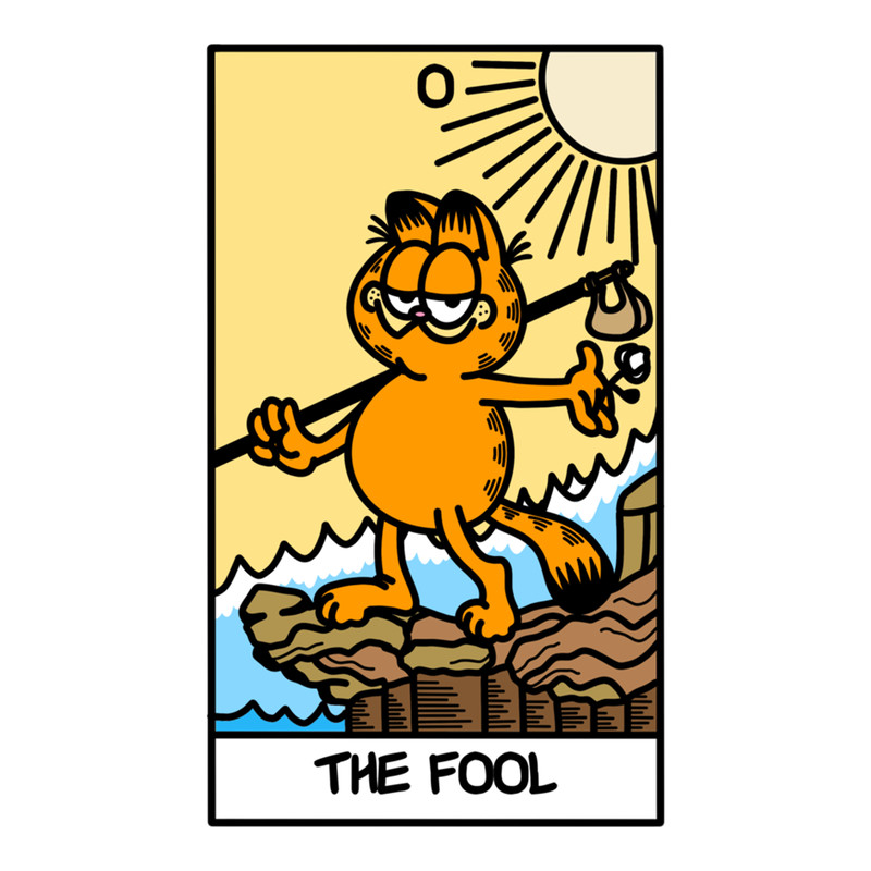 the fool tarot card but it's garfield .png
