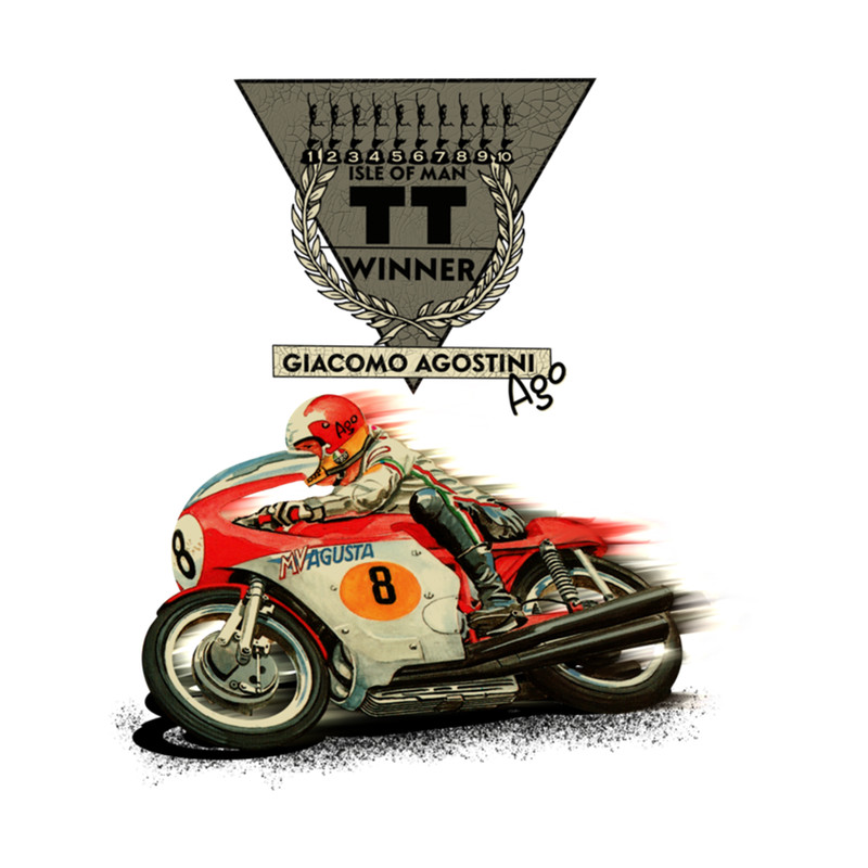 Legendary Motorcycle Racer Giacomo Agostini Ago Multiple Winner Isle of Man Manx Grand Prix by Motor.png