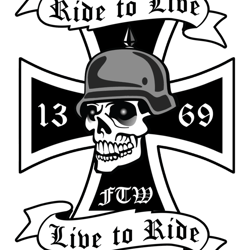 ride to live biker logo