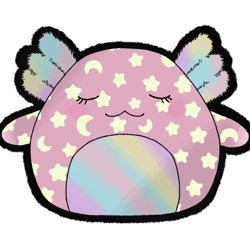 cressida glow-in-the-dark axolotl squishmallow