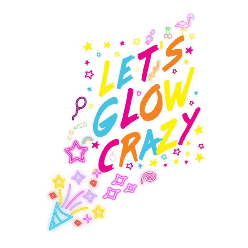 Let's glow crazy, glow crazy, glow party , Let's Glow Crazy Glow Party 80s Retro Costume P.png