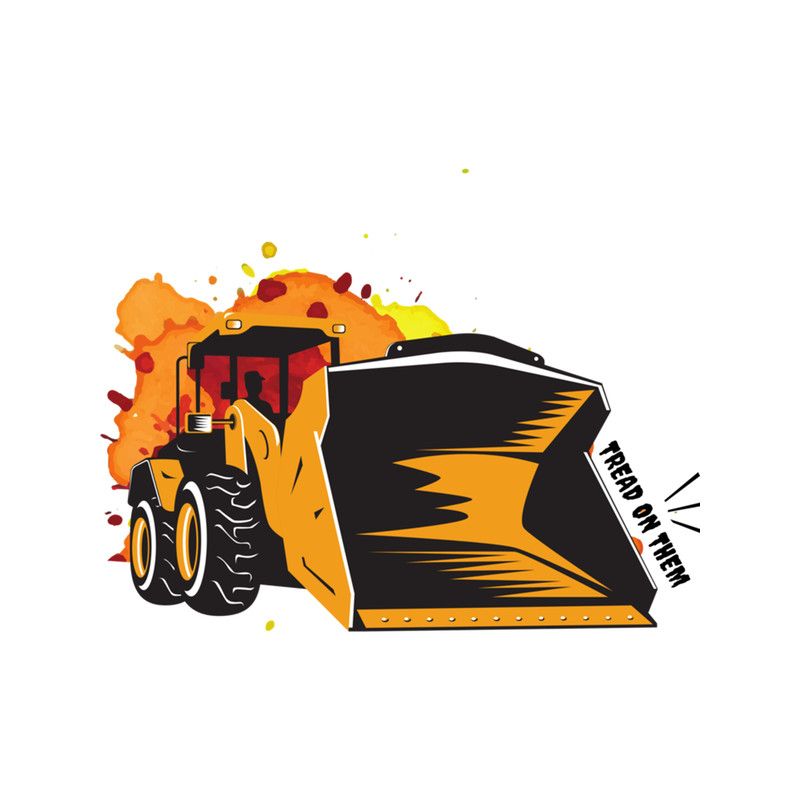 Killdozer design - tread on them design .png