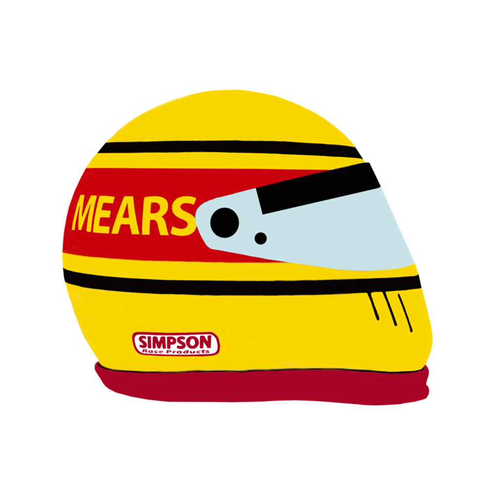 Rick Mears Indy 500 win helmet (1984) "Yellow Submarine"  .png