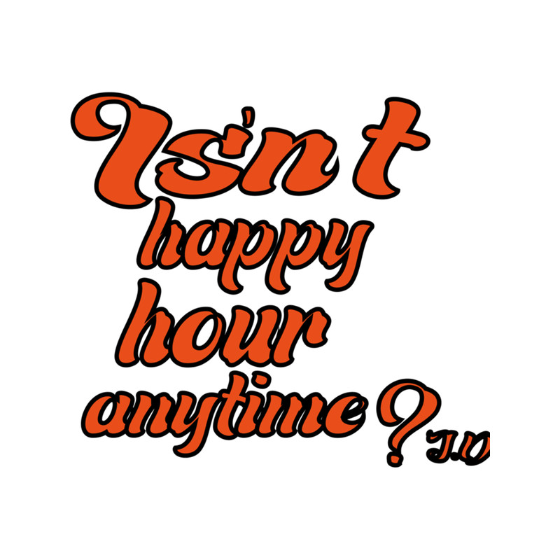 Isn't happy hour anytime Johnny Depp Waterproof Water Bottle Decal .png