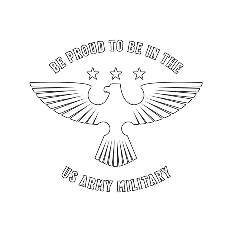 Be Proud To Be In The Us Army Military Eagle .png