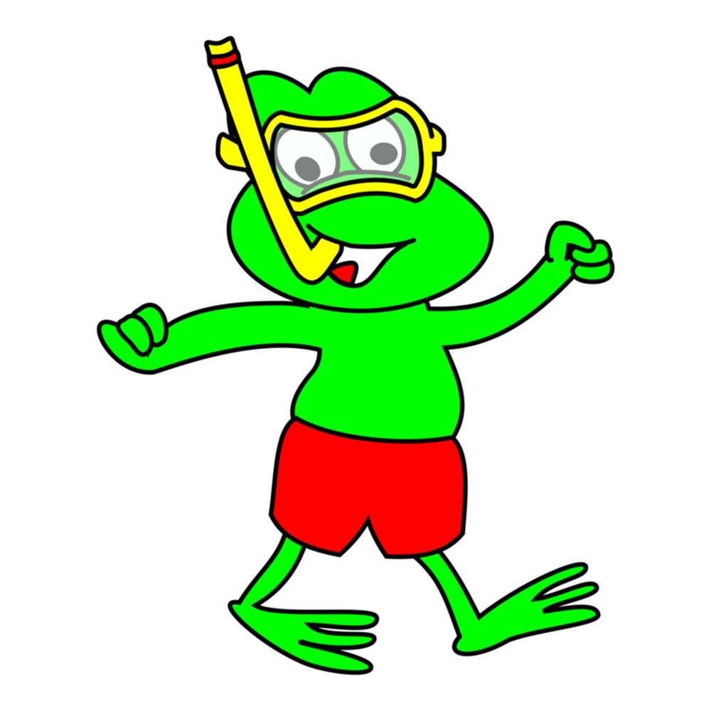 Frog At The Beach .png