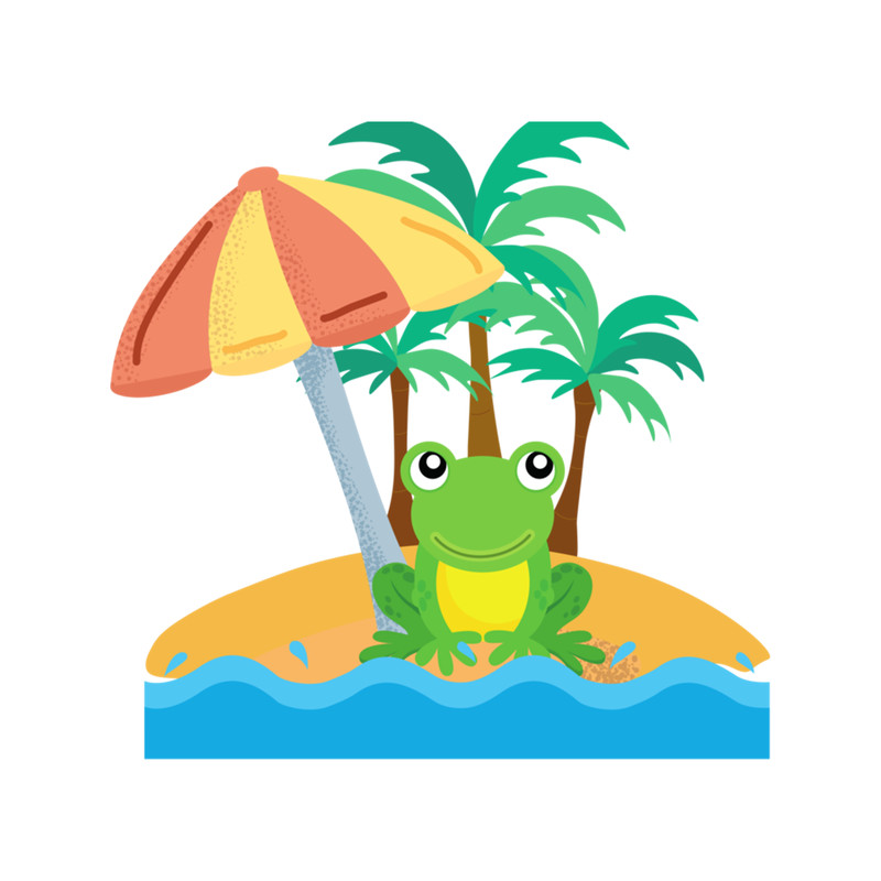 Frog At The Beach (2).png